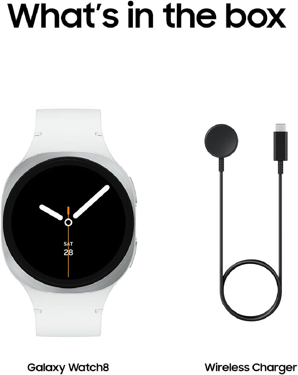 Samsung Galaxy Watch 8 (2025), Graphite, 44mm, Bluetooth Smartwatch | Cushion Design, Fitness Tracker, Sleep and Running Coach, Energy Score, Heart Rate Tracking [US Version, 2 Yr Warranty]