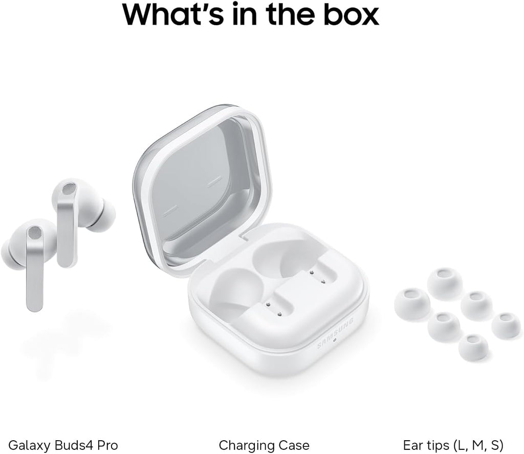 Samsung Galaxy Buds 4 Pro (2026) AI True Wireless Bluetooth Earbuds, Black | Hi-Res Audio, 2-Way Speaker, ANC 2.0, Optimized Comfort, IP57, Live Translation [US Version, 2 Yr Warranty]