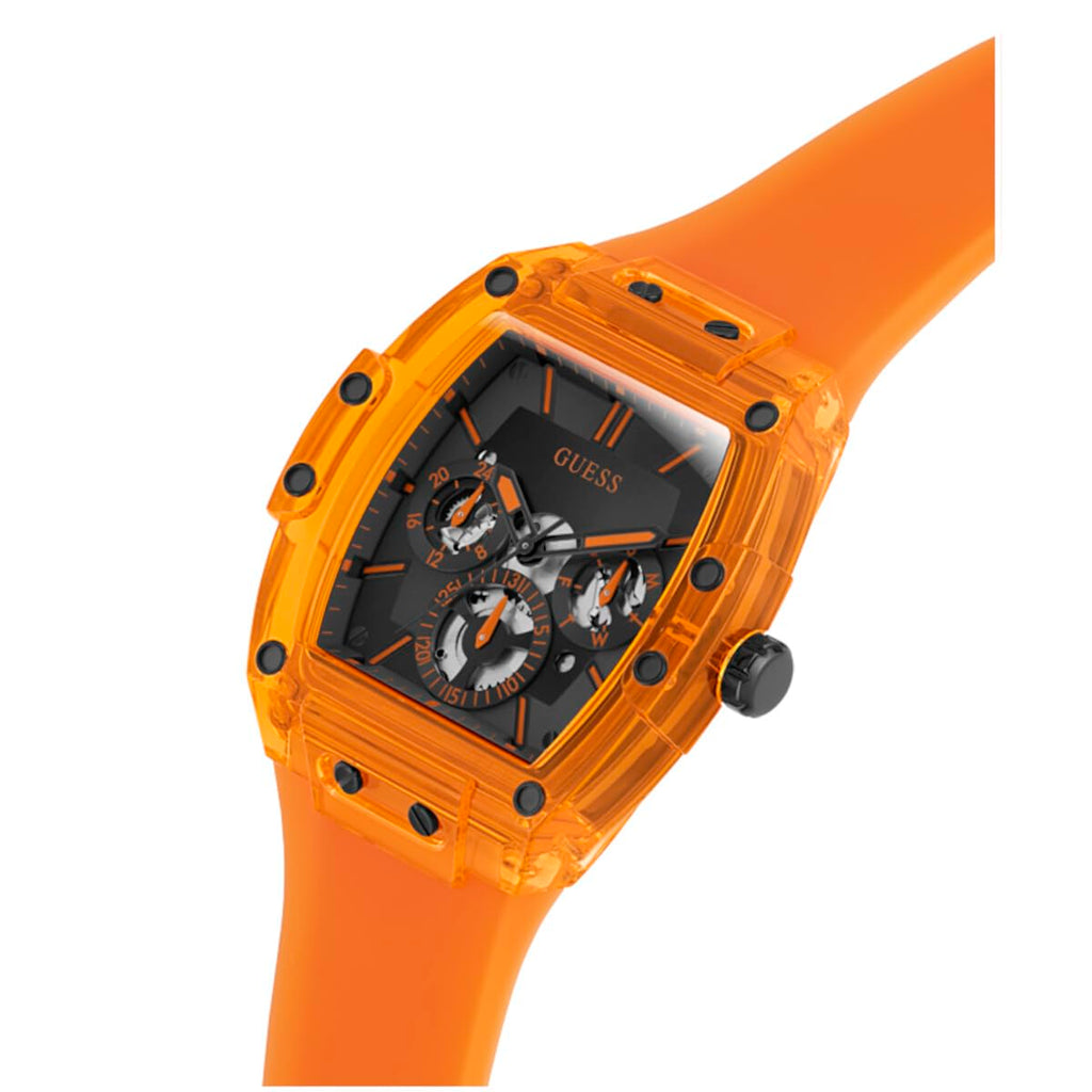 Guess Men's GW0G Series| Analog Trend Watch| Polycarbonate Case| Silicone Bracelet | 50M Water Resistance