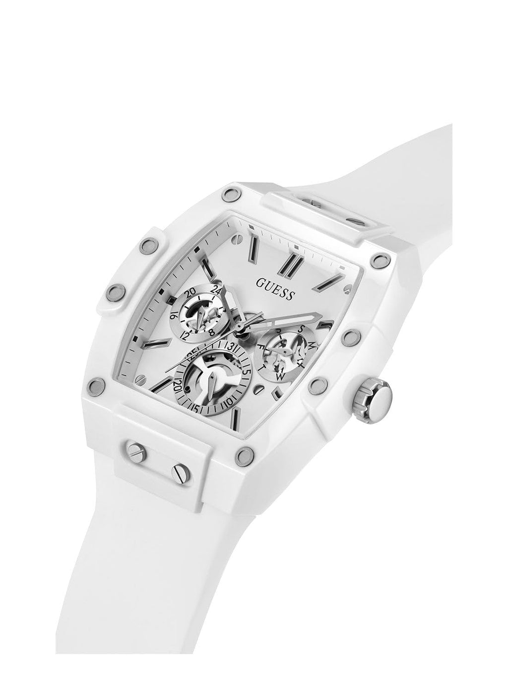 Guess Men's GW0G Series| Analog Trend Watch| Polycarbonate Case| Silicone Bracelet | 50M Water Resistance
