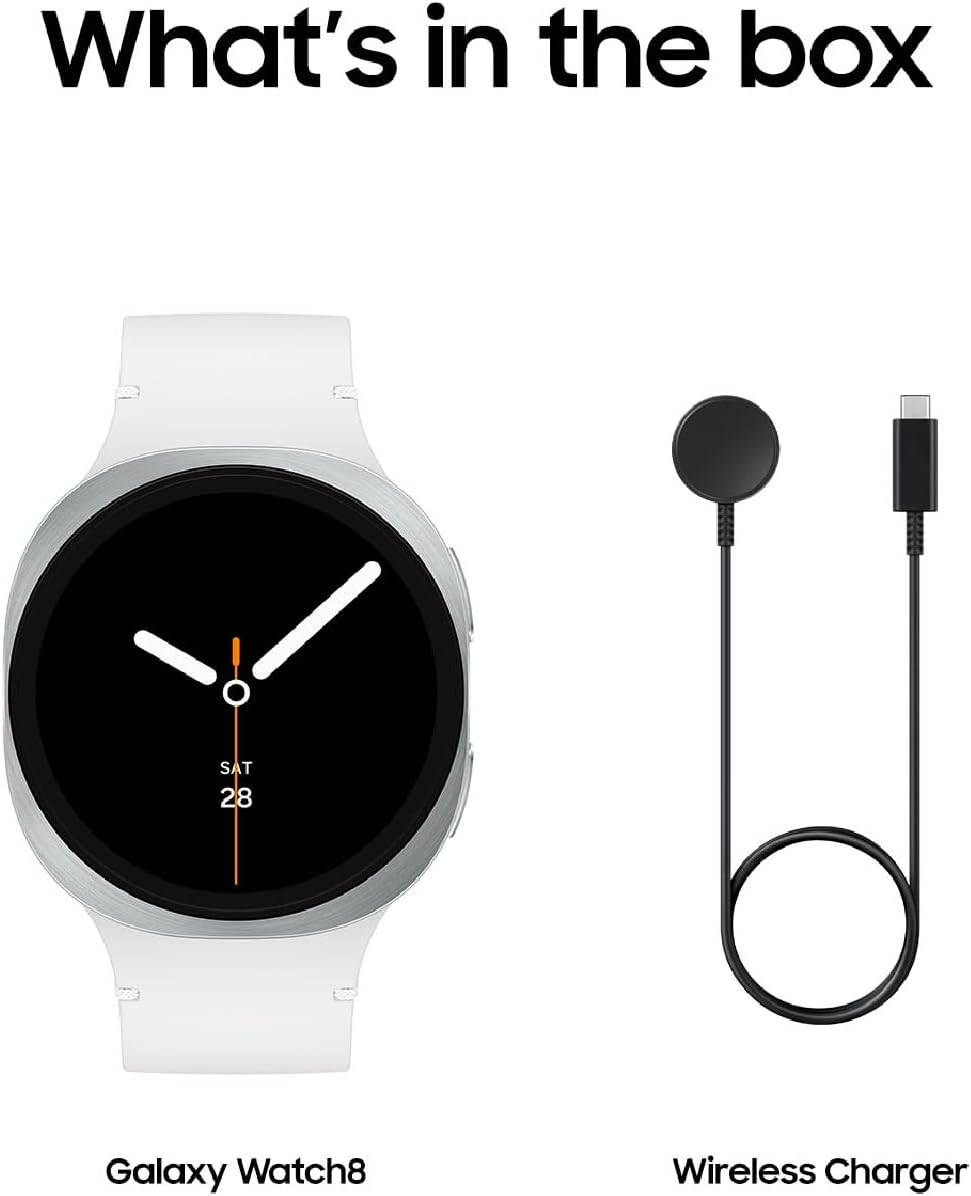 Samsung Galaxy Watch 8 (2025), Graphite, 44mm, Bluetooth Smartwatch | Cushion Design, Fitness Tracker, Sleep and Running Coach, Energy Score, Heart Rate Tracking [US Version, 2 Yr Warranty]