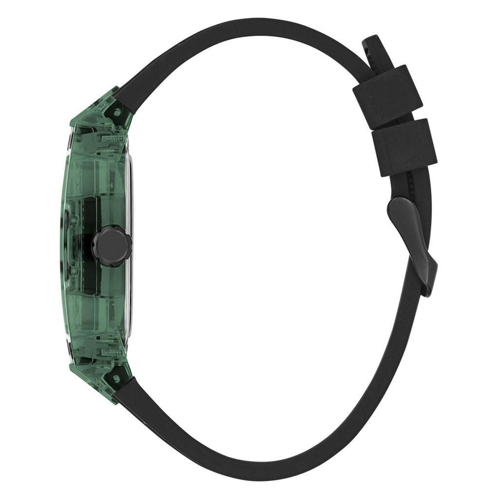 Guess Men's GW0G Series| Analog Trend Watch| Polycarbonate Case| Silicone Bracelet | 50M Water Resistance