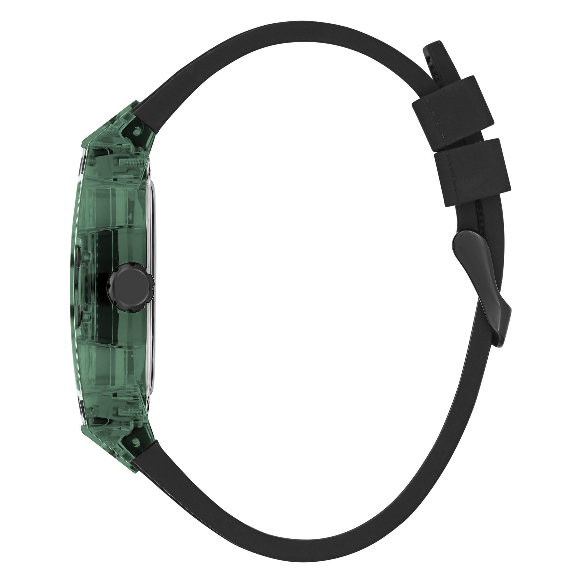 Guess Men's GW0G Series| Analog Trend Watch| Polycarbonate Case| Silicone Bracelet | 50M Water Resistance