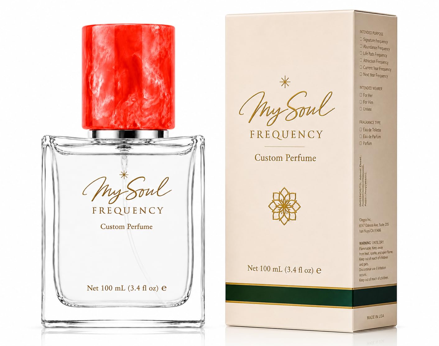 Custom Perfume, Personalized Date of Birth Fragrance for Women and Men, Unisex, 100 mL