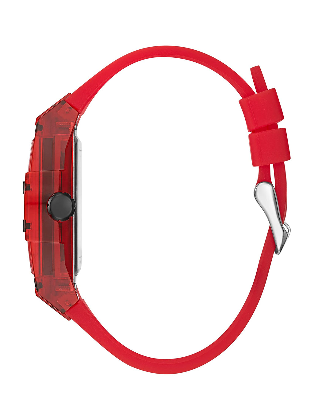 Guess Men's GW0G Series| Analog Trend Watch| Polycarbonate Case| Silicone Bracelet | 50M Water Resistance