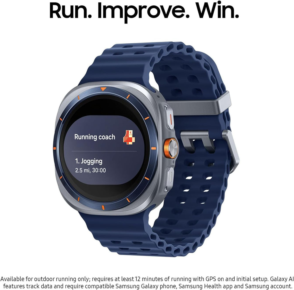 Samsung Galaxy Watch Ultra (2025), Titanium Silver, 47mm LTE Smartwatch | Titanium Casing, Advanced Sleep Coaching, Running Coach, Energy Score, Heart Rate Tracking, GPS [US Version, 2 Yr Warranty]