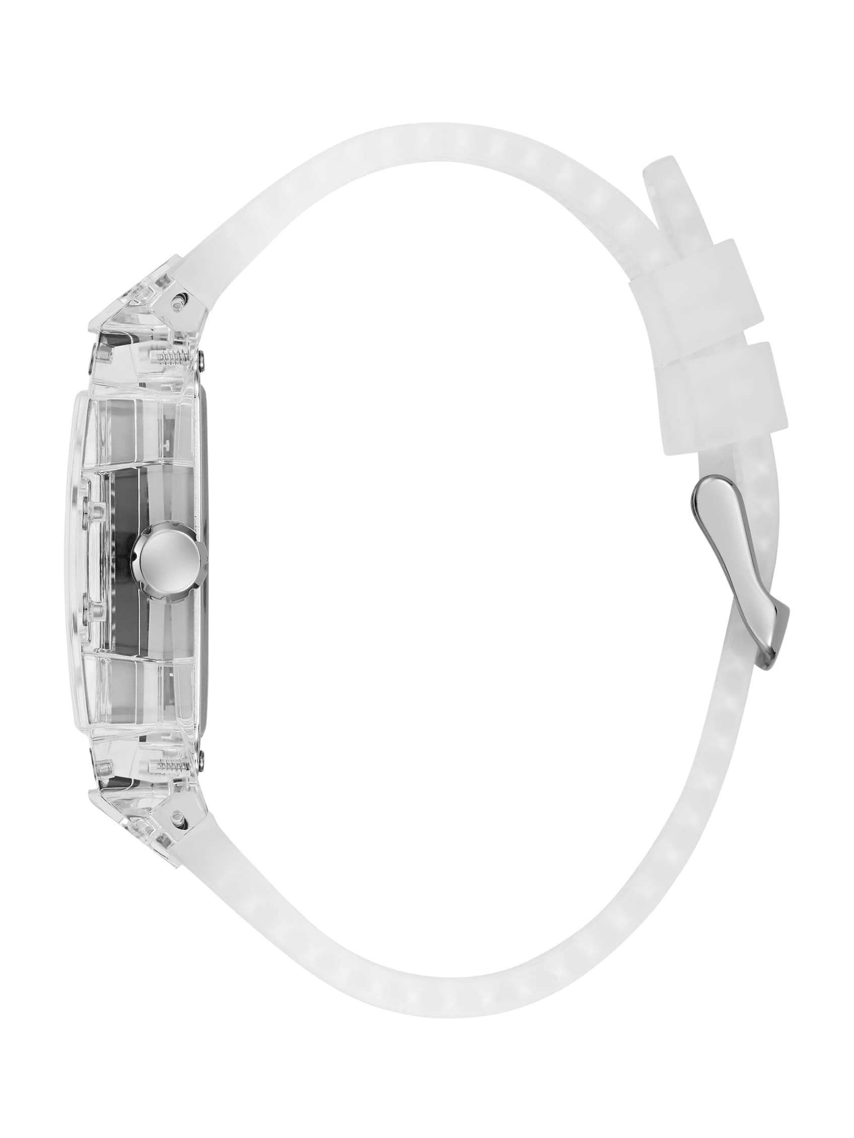 Guess Men's GW0G Series| Analog Trend Watch| Polycarbonate Case| Silicone Bracelet | 50M Water Resistance