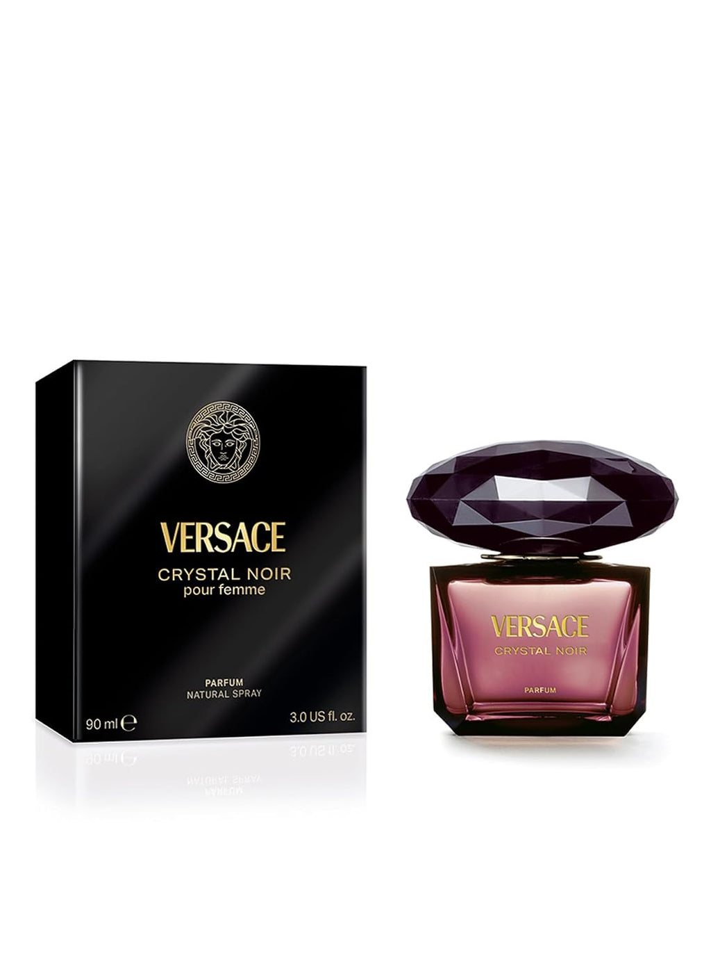 Versace Crystal Noir Parfum Spray for Women, 3.0 Ounce
