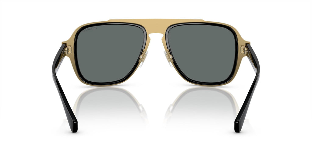 Versace Man Sunglasses Black Frame, Dark Grey Lenses, 56MM
