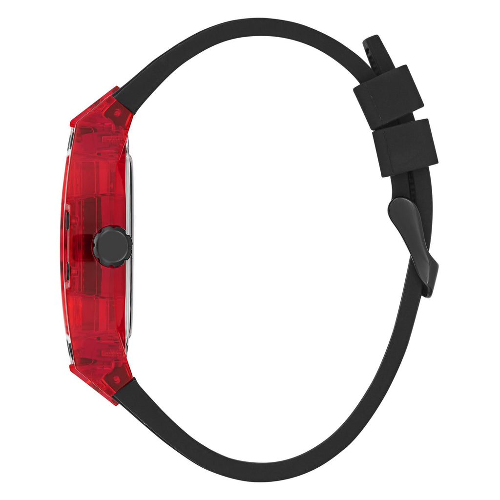 Guess Men's GW0G Series| Analog Trend Watch| Polycarbonate Case| Silicone Bracelet | 50M Water Resistance