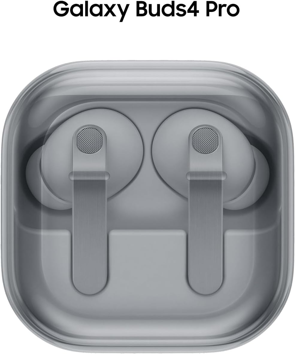 Samsung Galaxy Buds 4 Pro (2026) AI True Wireless Bluetooth Earbuds, Black | Hi-Res Audio, 2-Way Speaker, ANC 2.0, Optimized Comfort, IP57, Live Translation [US Version, 2 Yr Warranty]