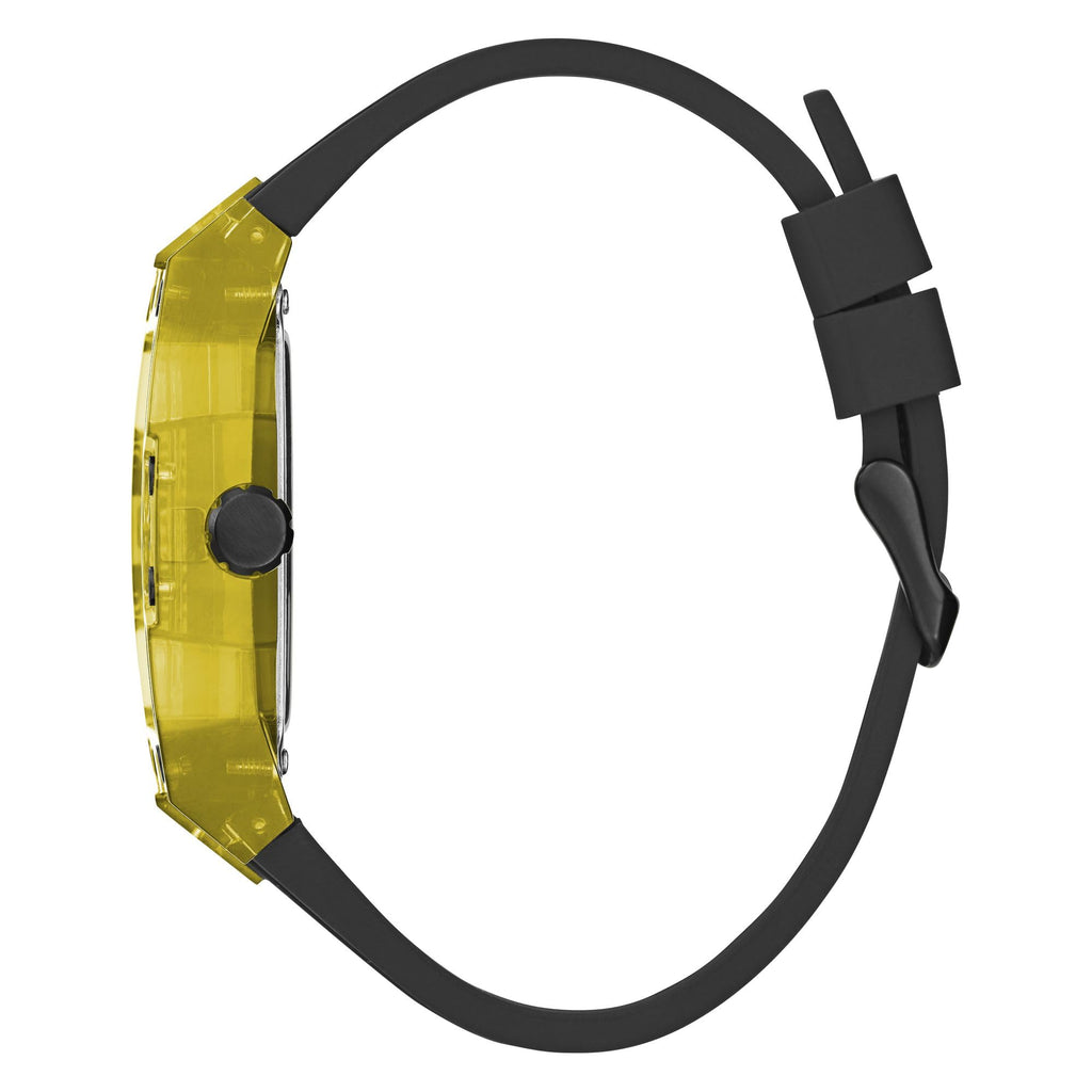 Guess Men's GW0G Series| Analog Trend Watch| Polycarbonate Case| Silicone Bracelet | 50M Water Resistance