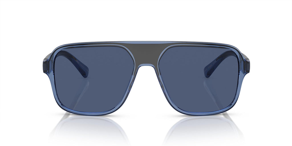 Dolce & Gabbana DG6134 Men's Sunglasses Transparent Blue/Black/Dark Blue 57