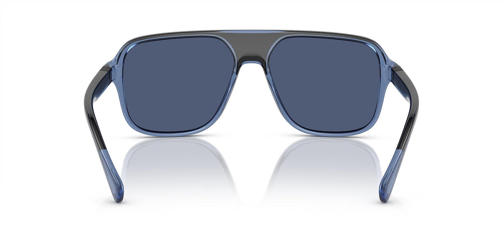 Dolce & Gabbana DG6134 Men's Sunglasses Transparent Blue/Black/Dark Blue 57