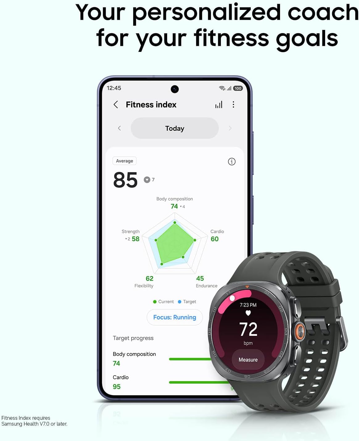 Samsung Galaxy Watch Ultra2 + $100 GC, Titanium Silver, 47mm LTE Smartwatch | Rugged Design, AI Assistant, Advanced Sleep and Running Coach, Dive-Rated, Heart Rate Tracking [US Version, 2 Yr Warranty]