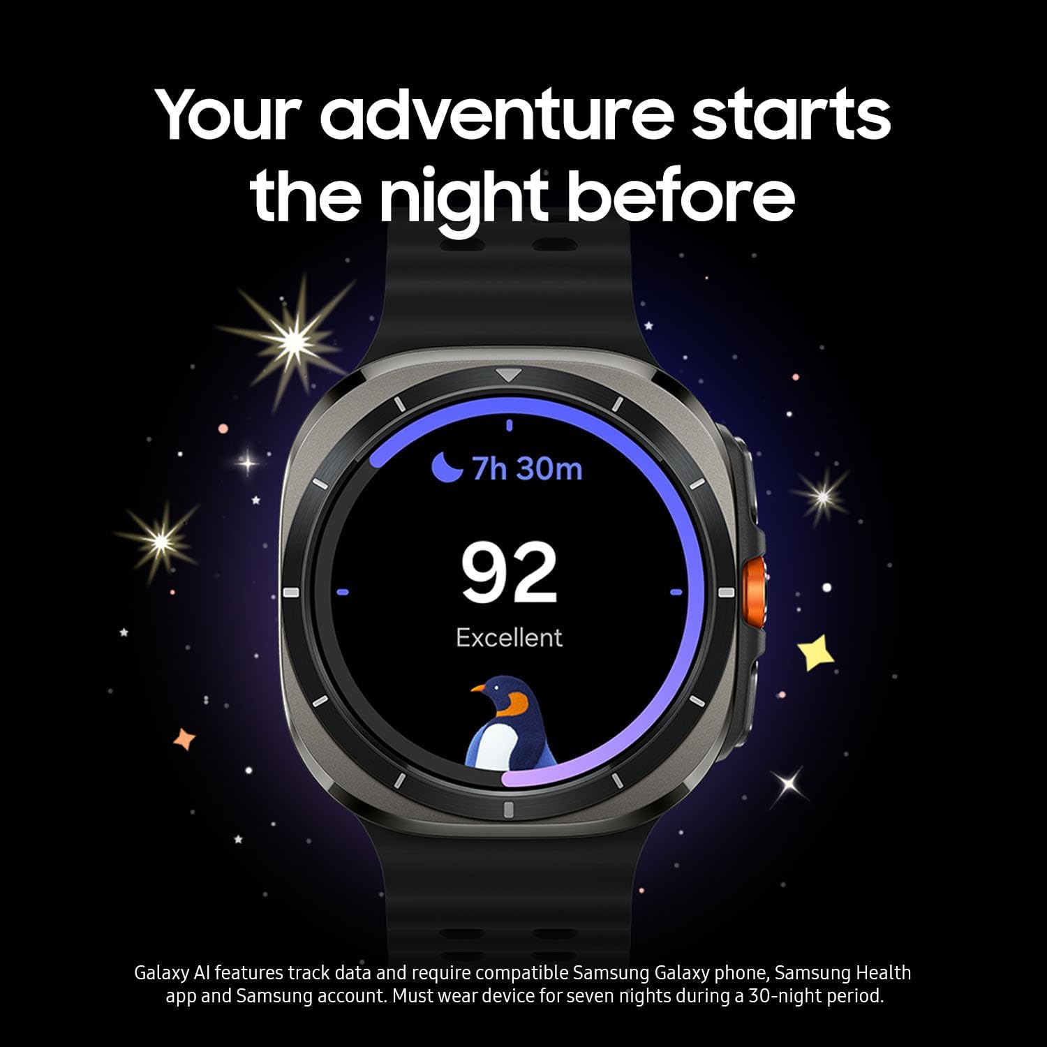 Samsung Galaxy Watch Ultra (2025), Titanium Silver, 47mm LTE Smartwatch | Titanium Casing, Advanced Sleep Coaching, Running Coach, Energy Score, Heart Rate Tracking, GPS [US Version, 2 Yr Warranty]