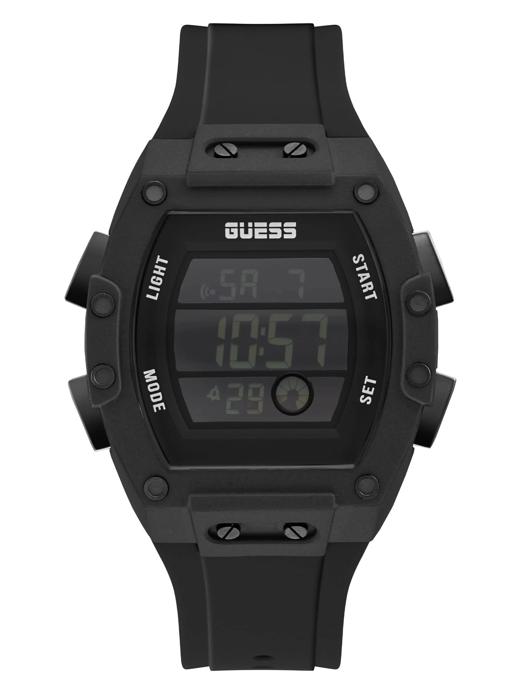 Guess Men's GW0G Series| Analog Trend Watch| Polycarbonate Case| Silicone Bracelet | 50M Water Resistance