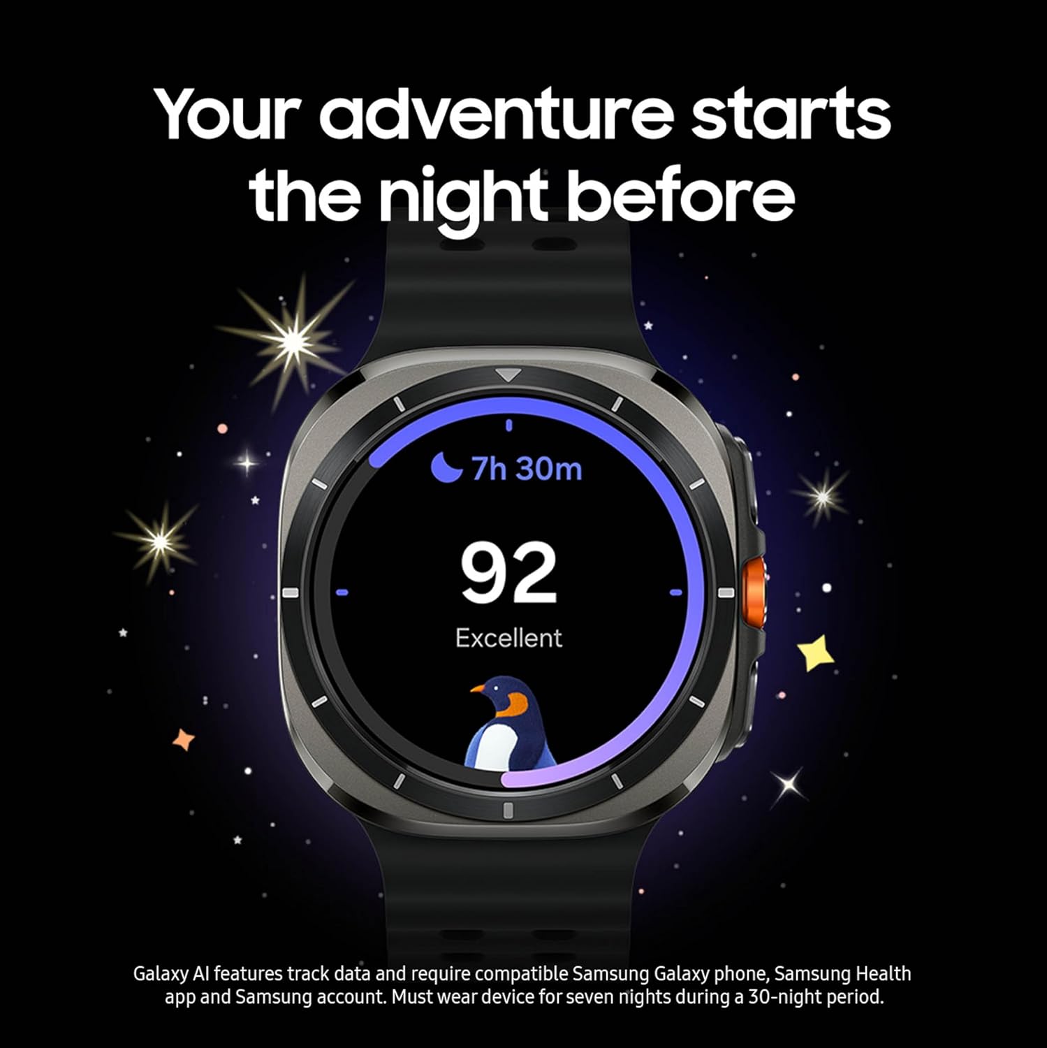 Samsung Galaxy Watch Ultra (2025), Titanium Silver, 47mm LTE Smartwatch | Titanium Casing, Advanced Sleep Coaching, Running Coach, Energy Score, Heart Rate Tracking, GPS [US Version, 2 Yr Warranty]