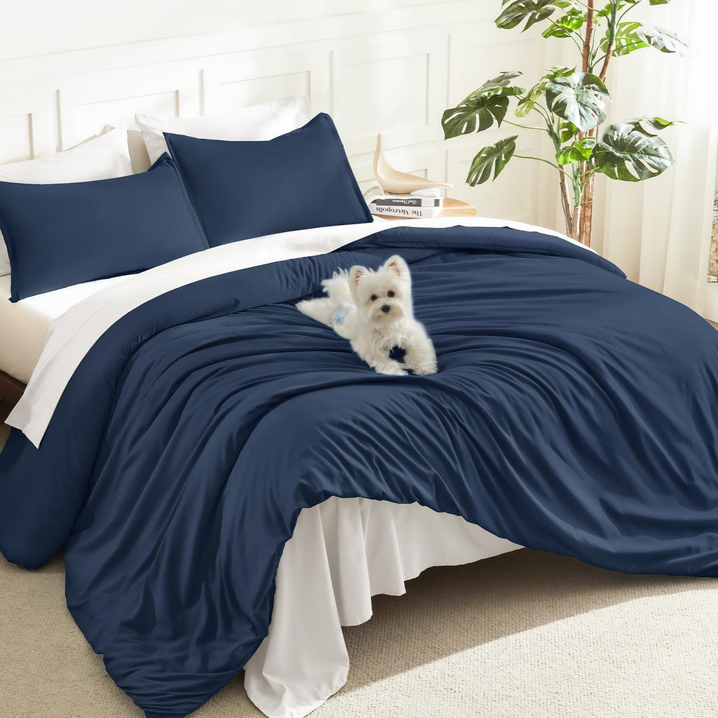 Litanika Queen Comforter Set Sage Green, 3 Pieces Lightweight Solid Bed Set | Soft Fluffy Down Alternative All Season Quilt Blanket