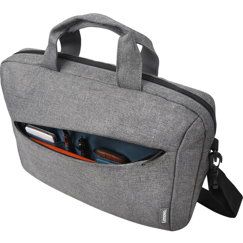 Lenovo Laptop Carrying Case T210, 15.6-Inch Laptop and Tablet, Sleek Design, Durable and Water-Repellent Fabric, Business Casual or School, GX40Q17231 Casual Toploader - Grey