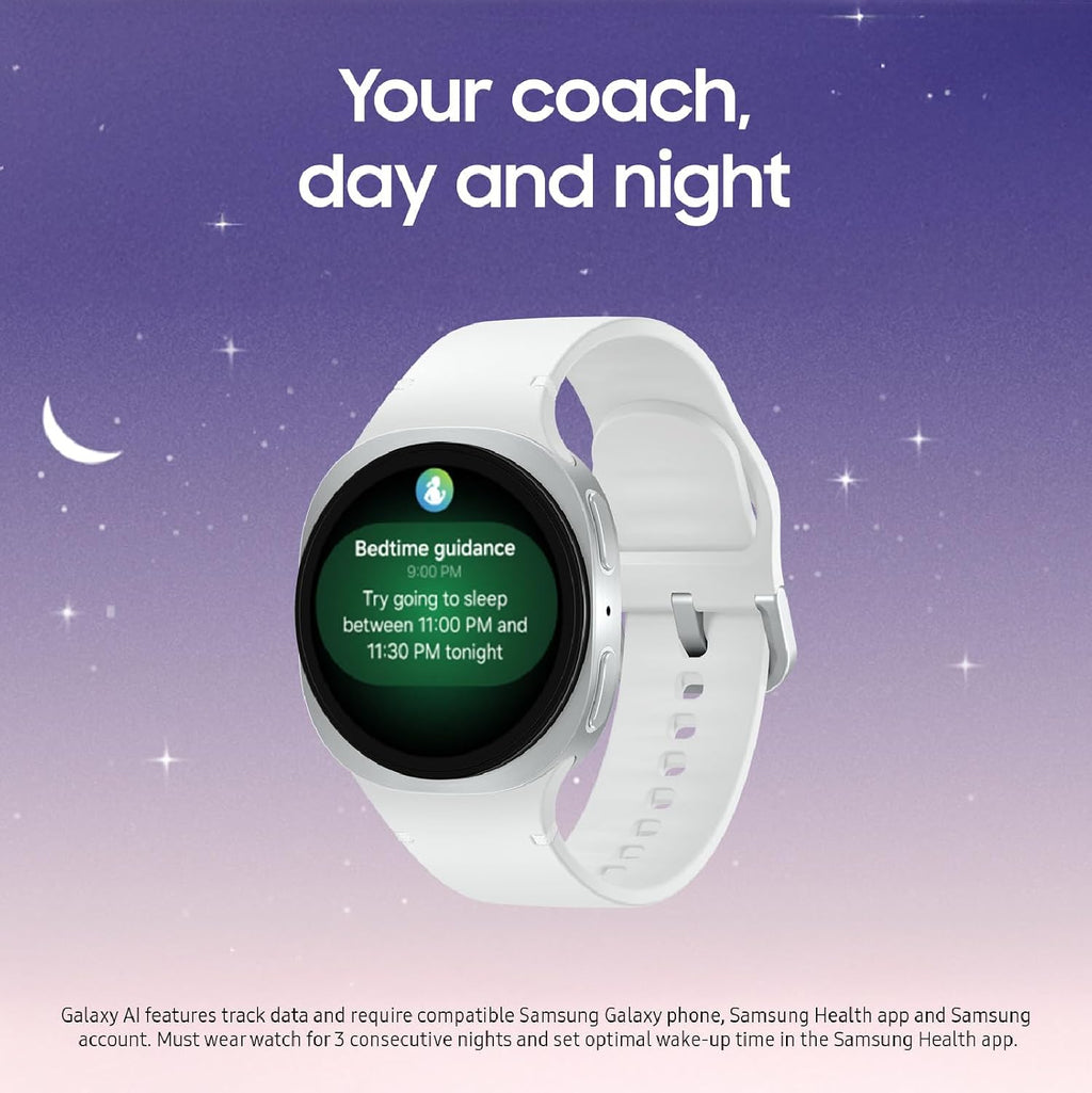 Samsung Galaxy Watch 8 (2025), Graphite, 44mm, Bluetooth Smartwatch | Cushion Design, Fitness Tracker, Sleep and Running Coach, Energy Score, Heart Rate Tracking [US Version, 2 Yr Warranty]