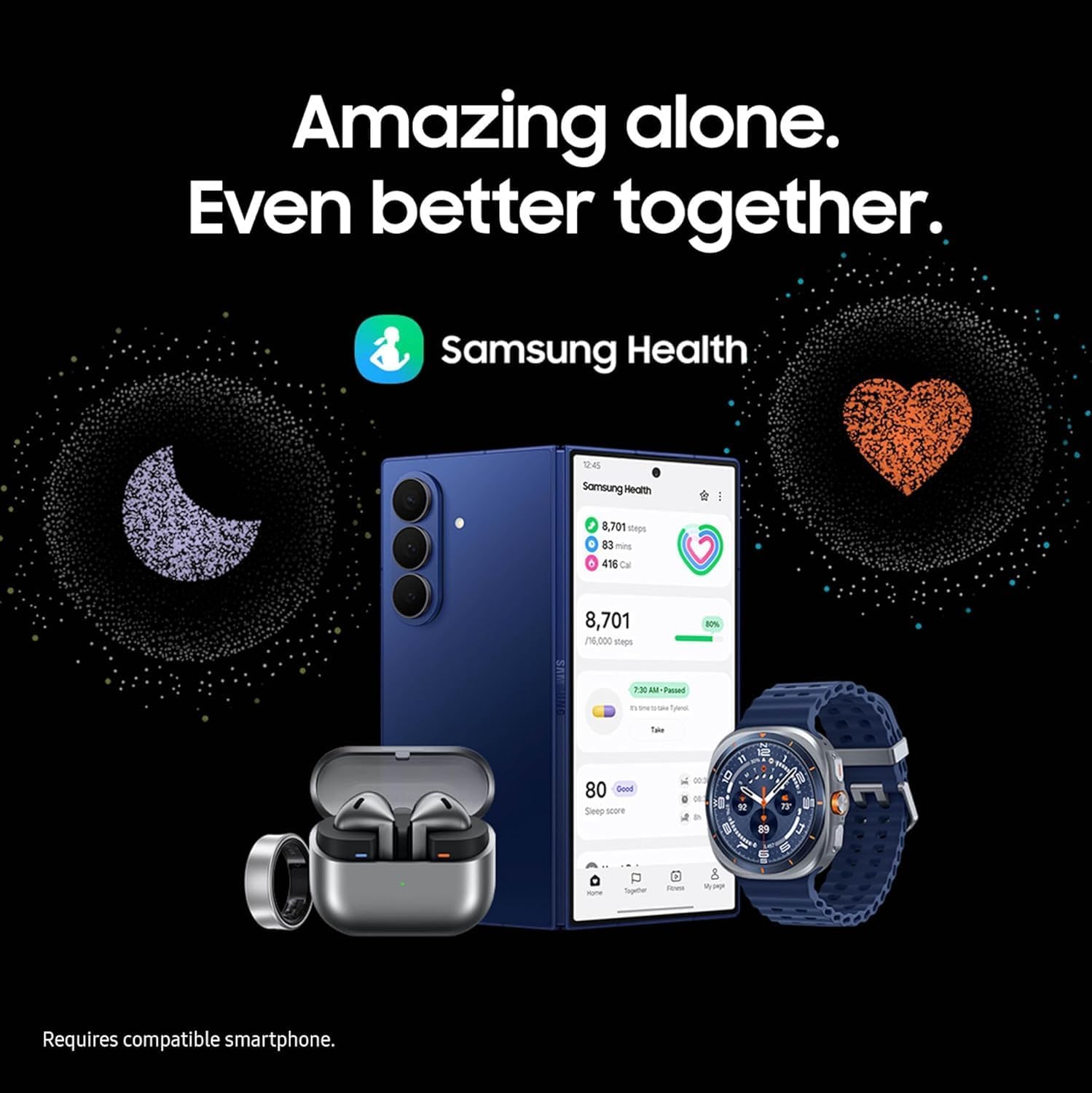 Samsung Galaxy Watch Ultra (2025), Titanium Silver, 47mm LTE Smartwatch | Titanium Casing, Advanced Sleep Coaching, Running Coach, Energy Score, Heart Rate Tracking, GPS [US Version, 2 Yr Warranty]