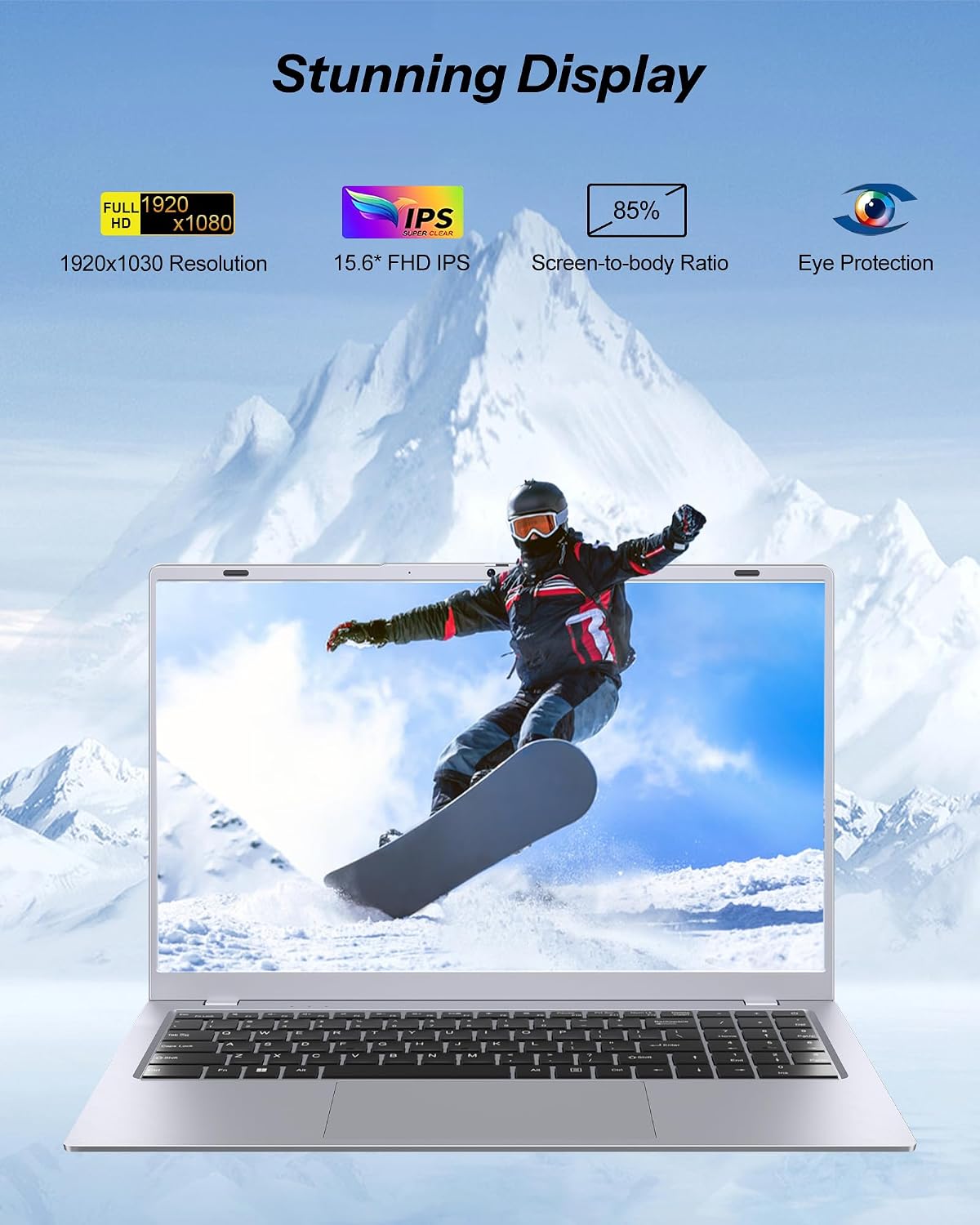 14 Inch Laptop Computer for Student Business, 32GB RAM, 1TB SSD, Pentium 6500Y, Long Battery Life & Fast Charging, FHD IPS Display, Type-C, 4 Speakers, Wi-Fi 5, BT 5