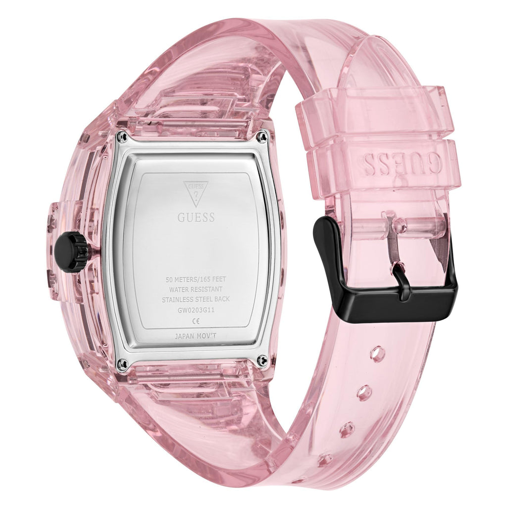 Guess Men's GW0G Series| Analog Trend Watch| Polycarbonate Case| Silicone Bracelet | 50M Water Resistance