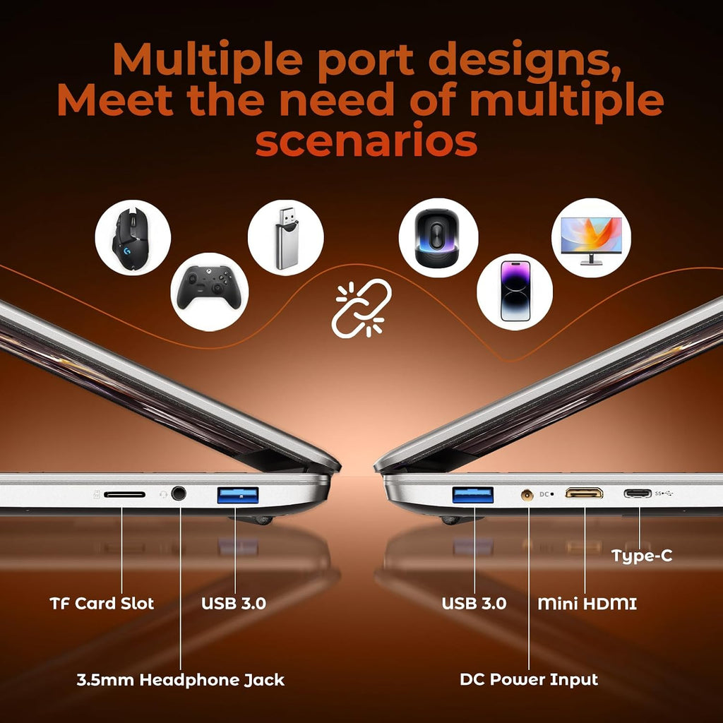 MOONFISH 2026 Laptop Computer Window 11, Core i5 Processor 15.6 Inch Lap Top, 16GB RAM 512GB SSD, Backlit Keyboard, FHD 1920 * 1080, Office 365, Business, Student
