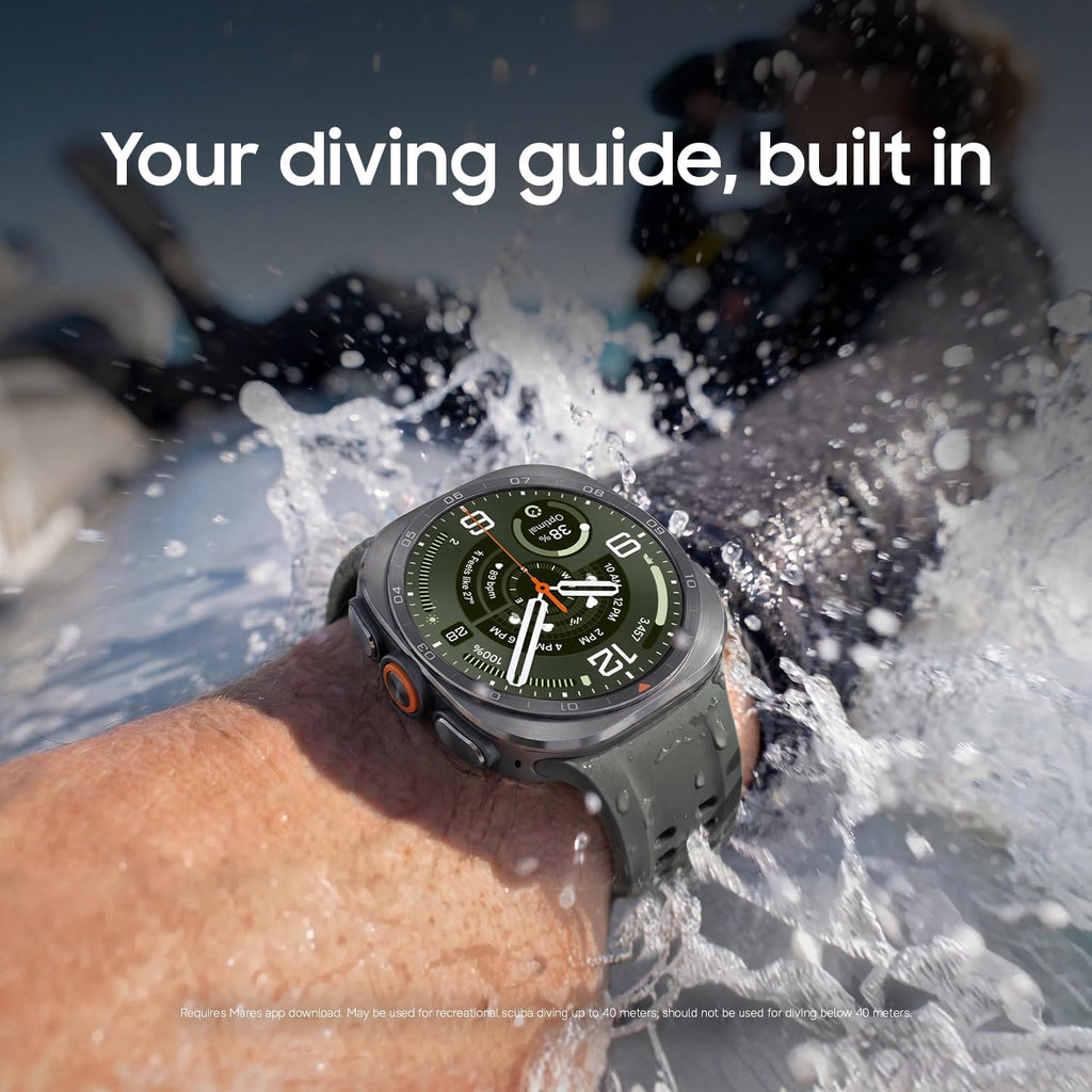 Samsung Galaxy Watch Ultra2 + $100 GC, Titanium Silver, 47mm LTE Smartwatch | Rugged Design, AI Assistant, Advanced Sleep and Running Coach, Dive-Rated, Heart Rate Tracking [US Version, 2 Yr Warranty]