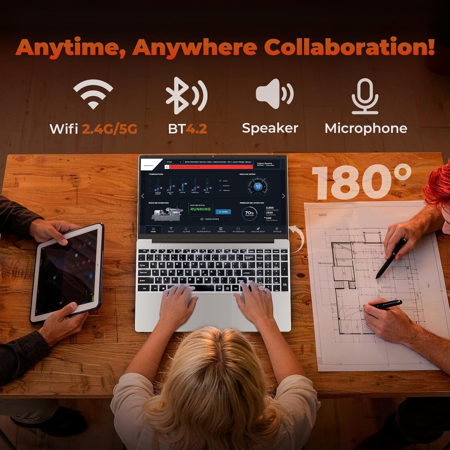 MOONFISH 2026 Laptop Computer Window 11, Core i5 Processor 15.6 Inch Lap Top, 16GB RAM 512GB SSD, Backlit Keyboard, FHD 1920 * 1080, Office 365, Business, Student