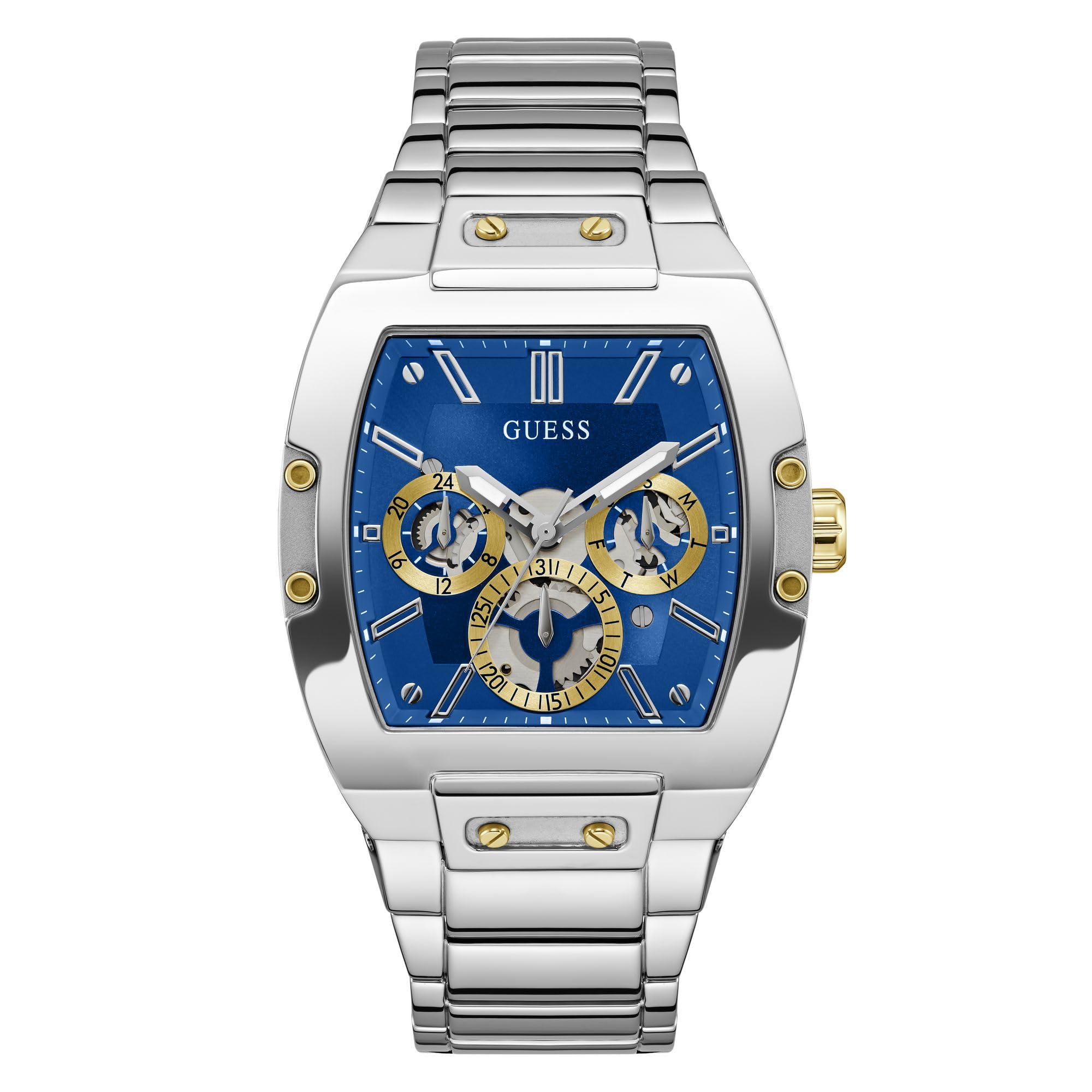 Guess Men's GW0G Series| Analog Trend Watch| Polycarbonate Case| Silicone Bracelet | 50M Water Resistance