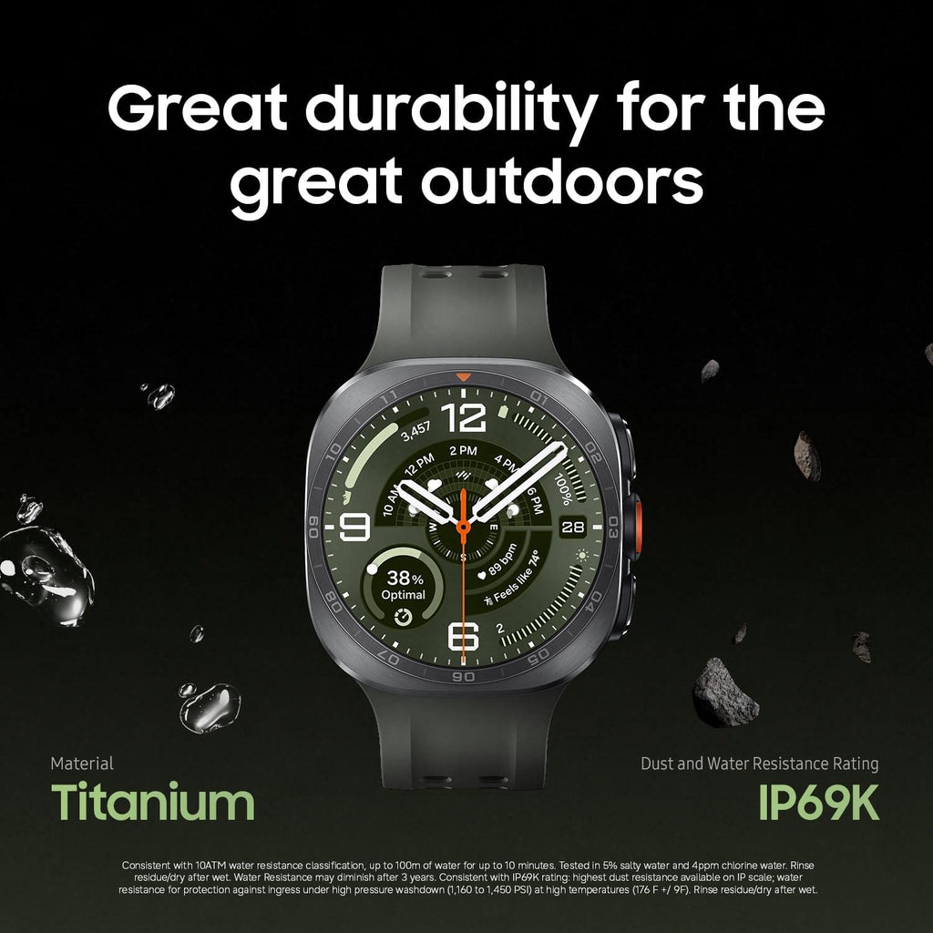 Samsung Galaxy Watch Ultra2 + $100 GC, Titanium Silver, 47mm LTE Smartwatch | Rugged Design, AI Assistant, Advanced Sleep and Running Coach, Dive-Rated, Heart Rate Tracking [US Version, 2 Yr Warranty]