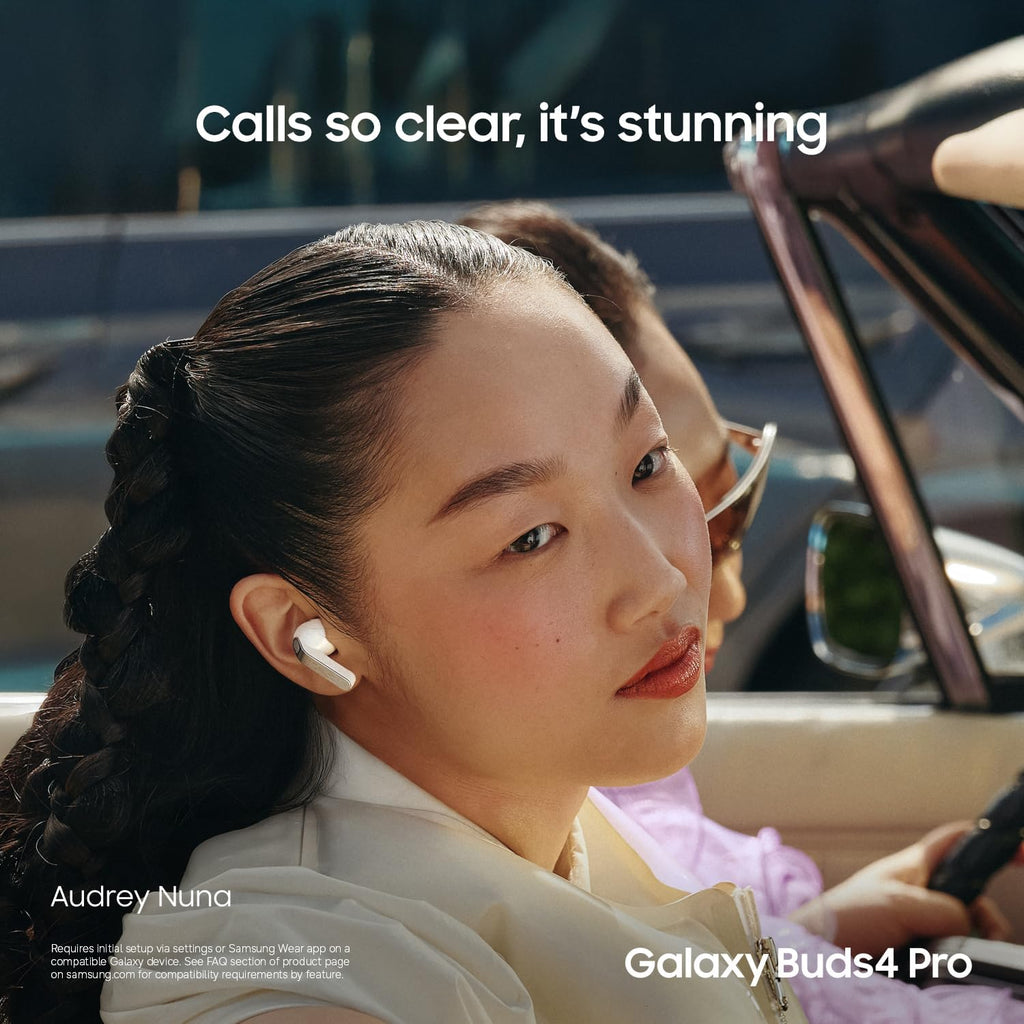 Samsung Galaxy Buds 4 Pro (2026) AI True Wireless Bluetooth Earbuds, Black | Hi-Res Audio, 2-Way Speaker, ANC 2.0, Optimized Comfort, IP57, Live Translation [US Version, 2 Yr Warranty]