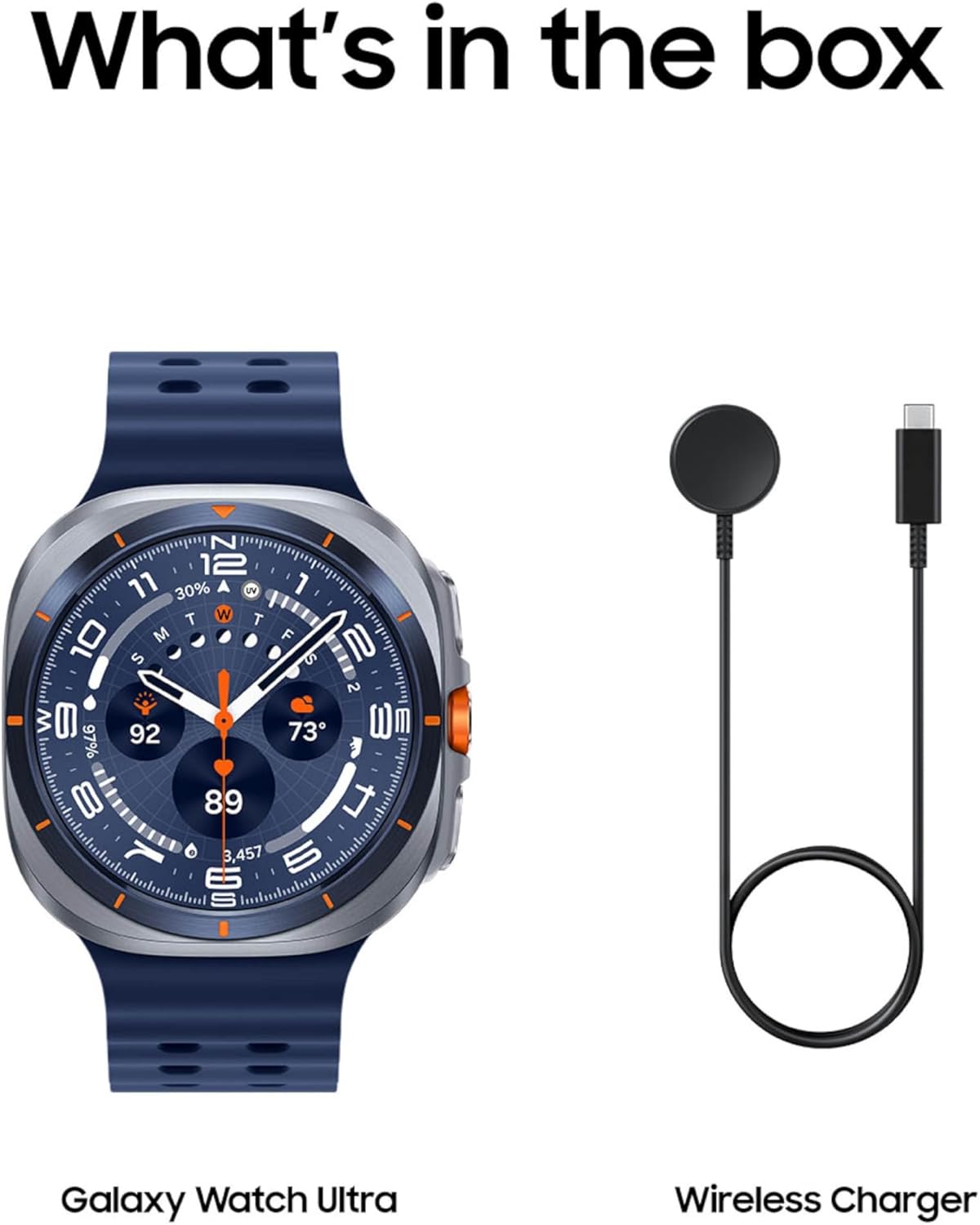 Samsung Galaxy Watch Ultra (2025), Titanium Silver, 47mm LTE Smartwatch | Titanium Casing, Advanced Sleep Coaching, Running Coach, Energy Score, Heart Rate Tracking, GPS [US Version, 2 Yr Warranty]