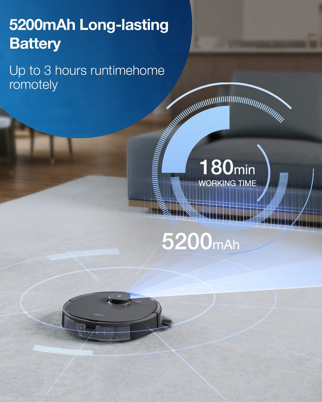 ECOVACS DEEBOT X11 OmniCyclone Robot Vacuum and Mop, Bagless 60-Day Station, 19,500Pa Suction, GaN Fast Charging for Large Homes, Self-Washing Roller Mop, Zero-Tangle for Pet Hair, Smart Navigation