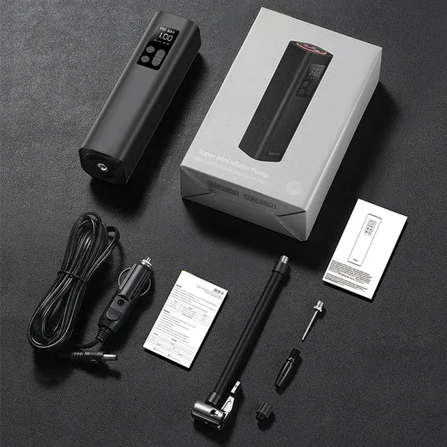 Mini Portable ABS Plastic Wireless Digital Tire Inflator Pump Car Air Compressor Tire Pressure Monitor