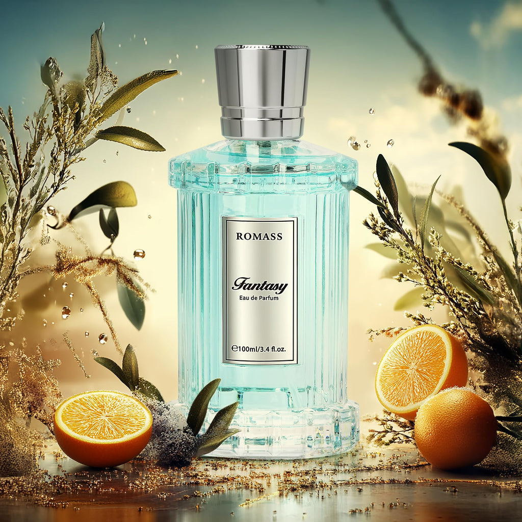 ROMASS Nomadic Night Long Lasting Unisex Oud Perfume - 3.4oz/100ml Eau de Parfum, Warm Woody Scent with Smoked Oud, Desert Sage, Rose & Raspberry, Gift for Men Women