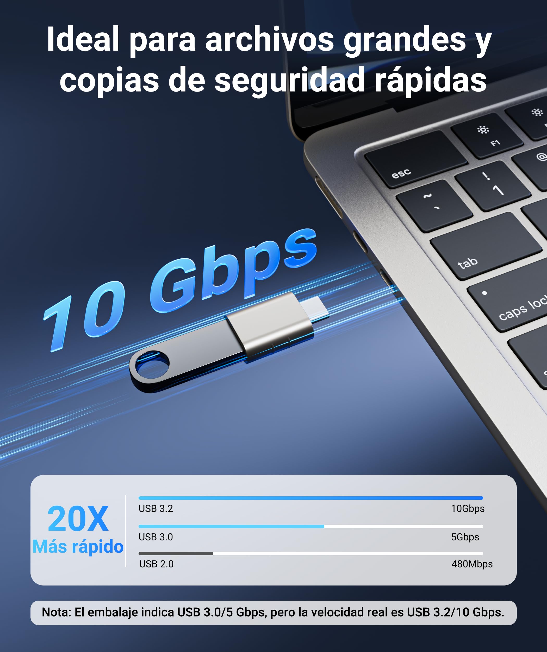 Syntech USB C to USB Adapter Pack of 2 USB C Male to USB3 Female Adapter Compatible with iPhone 17 Pro Max MacBook Pro Air 2024 iMac iPad mini Pro, Other Type C or Thunderbolt 5/4 Devices, Gold