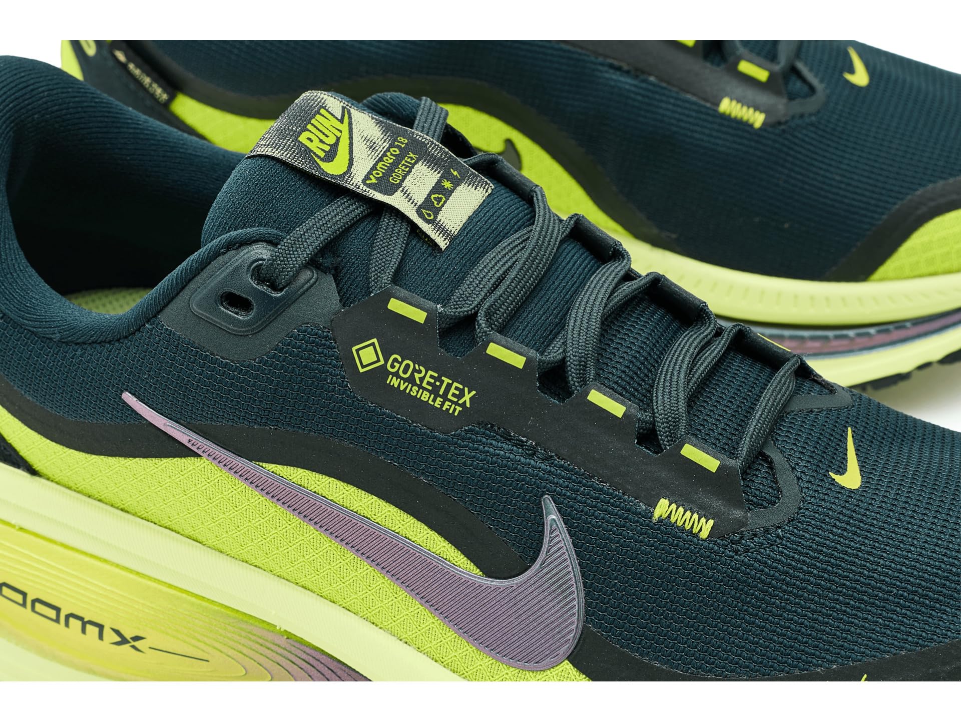 Nike Women's Vomero 18 Gore-TEX Seaweed/Seaweed/Light Liquid Lime/Cyber 6.5 Medium
