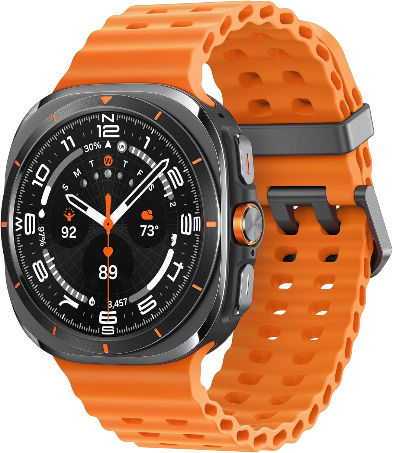 Samsung Galaxy Watch Ultra (2025), Titanium Silver, 47mm LTE Smartwatch | Titanium Casing, Advanced Sleep Coaching, Running Coach, Energy Score, Heart Rate Tracking, GPS [US Version, 2 Yr Warranty]