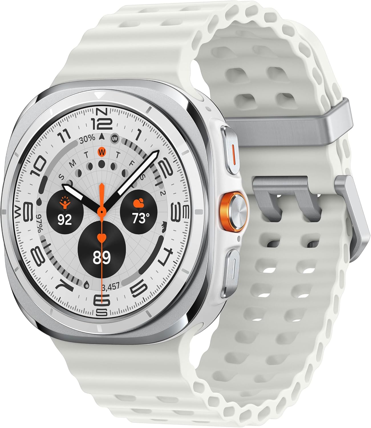 Samsung Galaxy Watch Ultra (2025), Titanium Silver, 47mm LTE Smartwatch | Titanium Casing, Advanced Sleep Coaching, Running Coach, Energy Score, Heart Rate Tracking, GPS [US Version, 2 Yr Warranty]