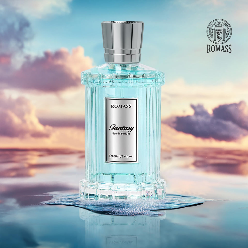 ROMASS Nomadic Night Long Lasting Unisex Oud Perfume - 3.4oz/100ml Eau de Parfum, Warm Woody Scent with Smoked Oud, Desert Sage, Rose & Raspberry, Gift for Men Women