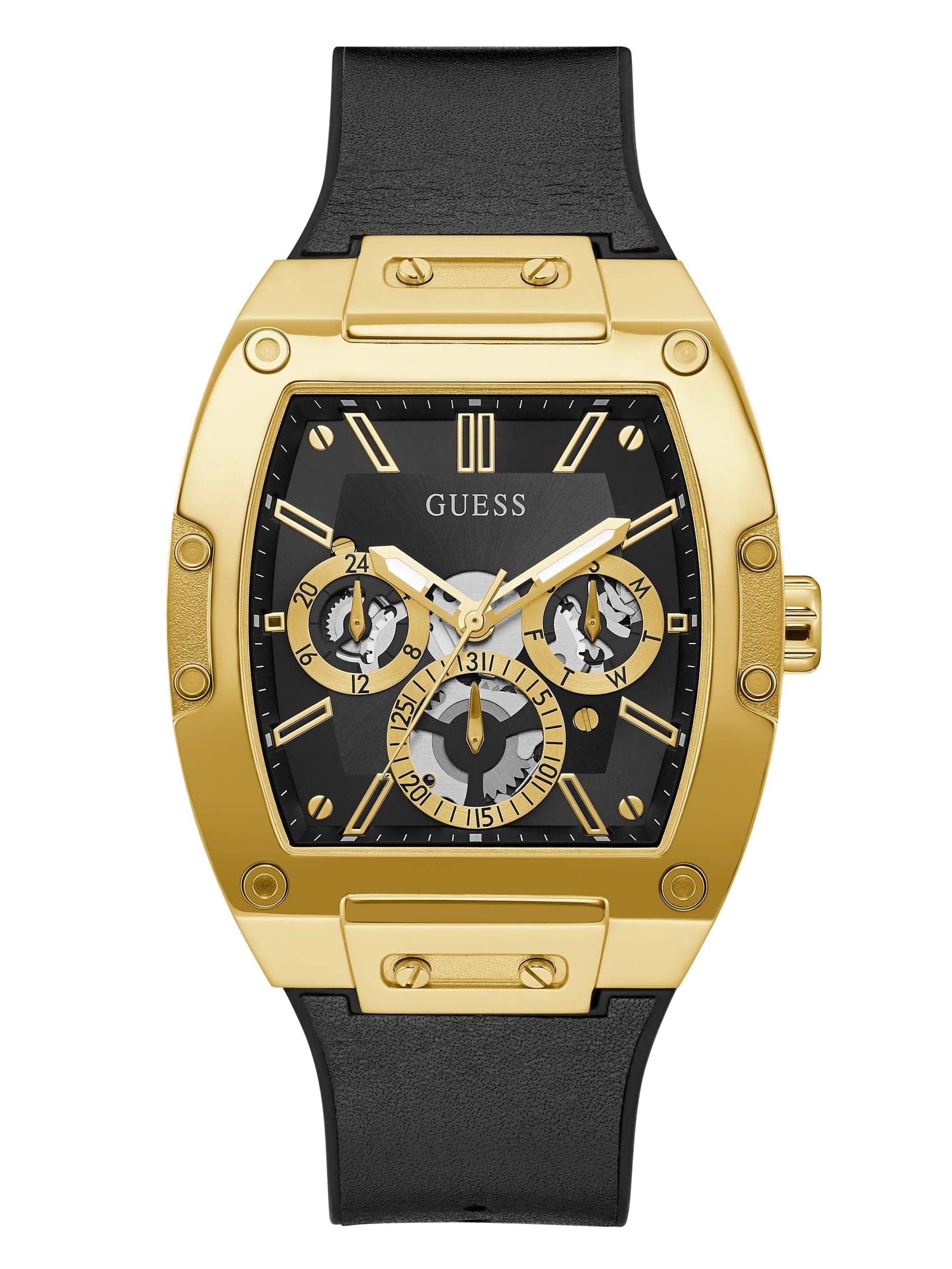 Guess Men's GW0G Series| Analog Trend Watch| Polycarbonate Case| Silicone Bracelet | 50M Water Resistance