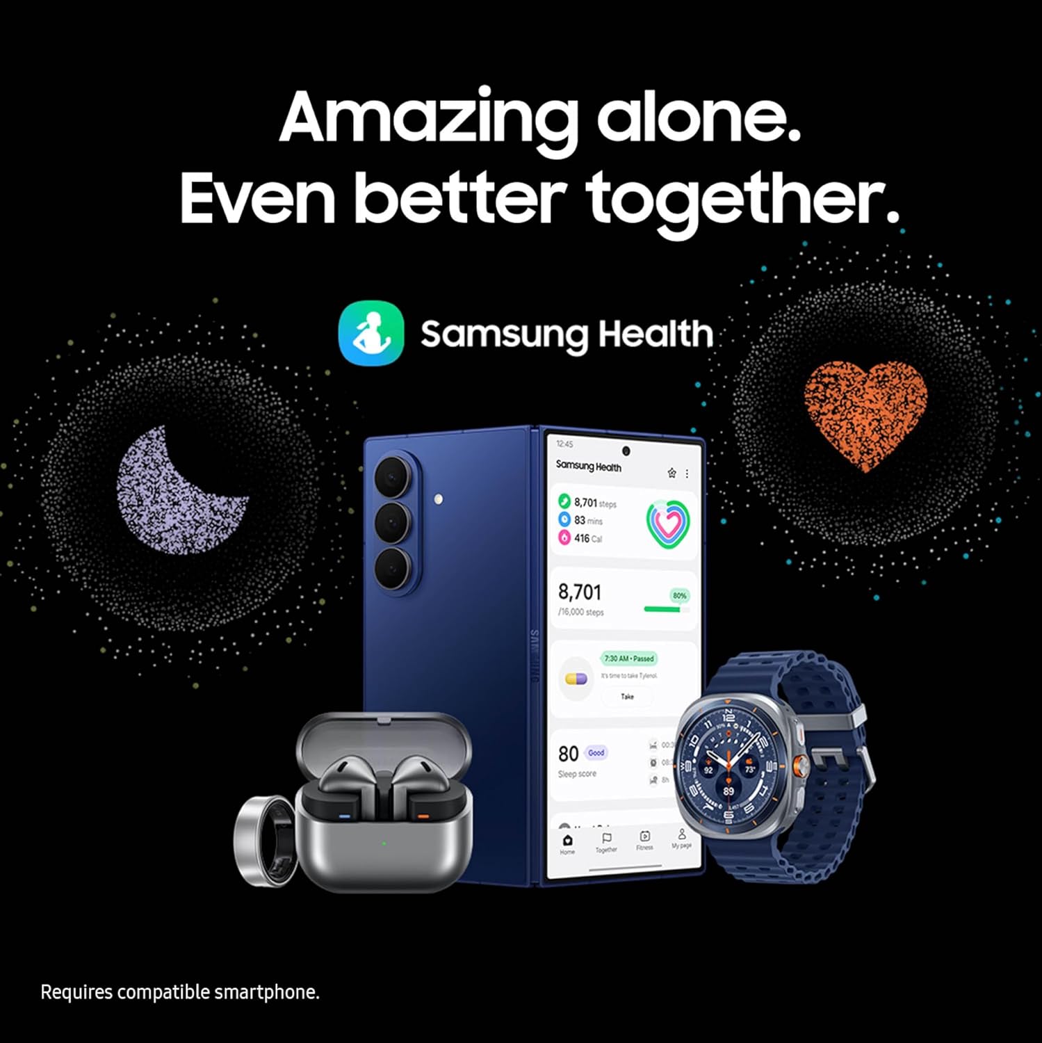 Samsung Galaxy Watch Ultra (2025), Titanium Silver, 47mm LTE Smartwatch | Titanium Casing, Advanced Sleep Coaching, Running Coach, Energy Score, Heart Rate Tracking, GPS [US Version, 2 Yr Warranty]