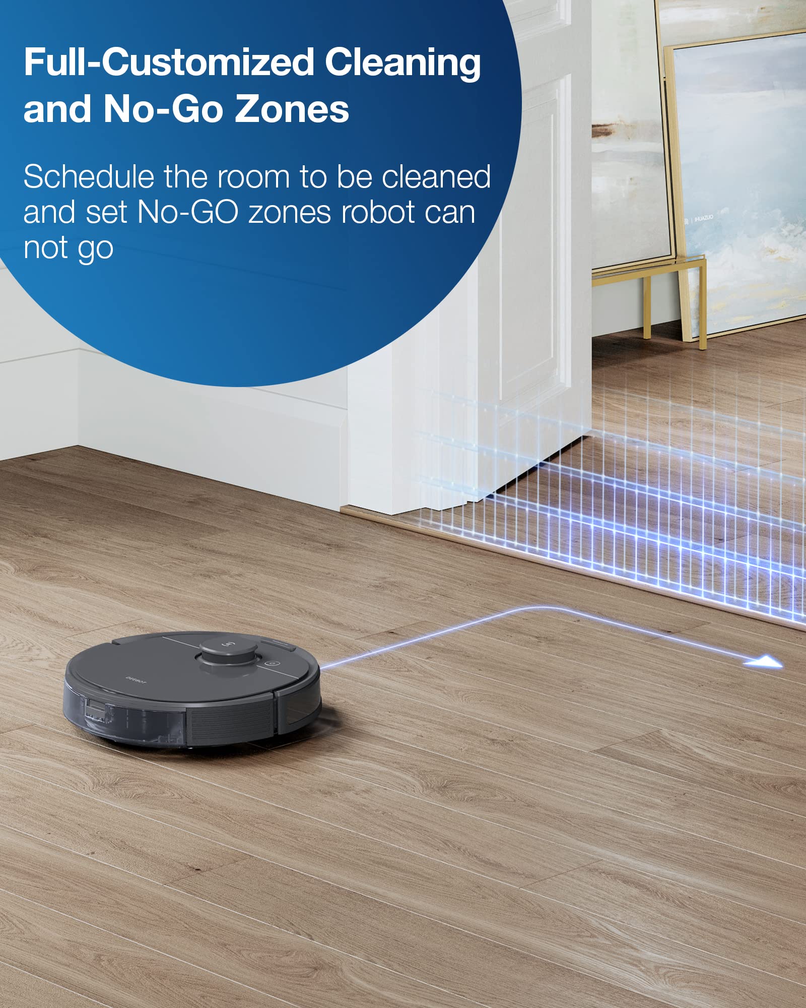 ECOVACS DEEBOT X11 OmniCyclone Robot Vacuum and Mop, Bagless 60-Day Station, 19,500Pa Suction, GaN Fast Charging for Large Homes, Self-Washing Roller Mop, Zero-Tangle for Pet Hair, Smart Navigation