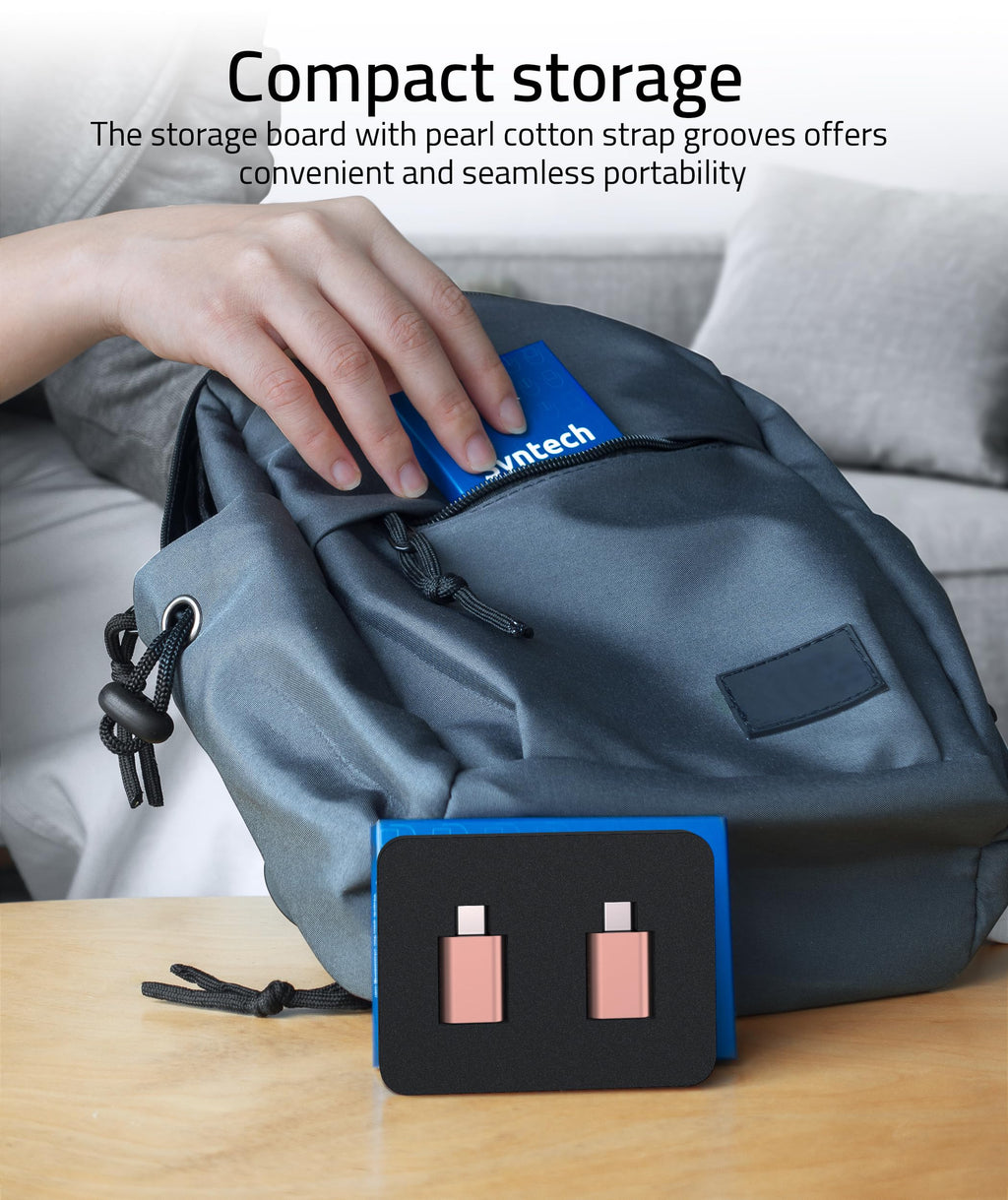 Syntech USB C to USB Adapter Pack of 2 USB C Male to USB3 Female Adapter Compatible with iPhone 17 Pro Max MacBook Pro Air 2024 iMac iPad mini Pro, Other Type C or Thunderbolt 5/4 Devices, Gold