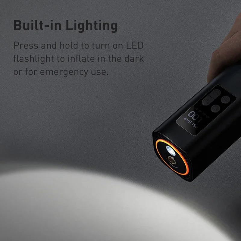 Mini Portable ABS Plastic Wireless Digital Tire Inflator Pump Car Air Compressor Tire Pressure Monitor